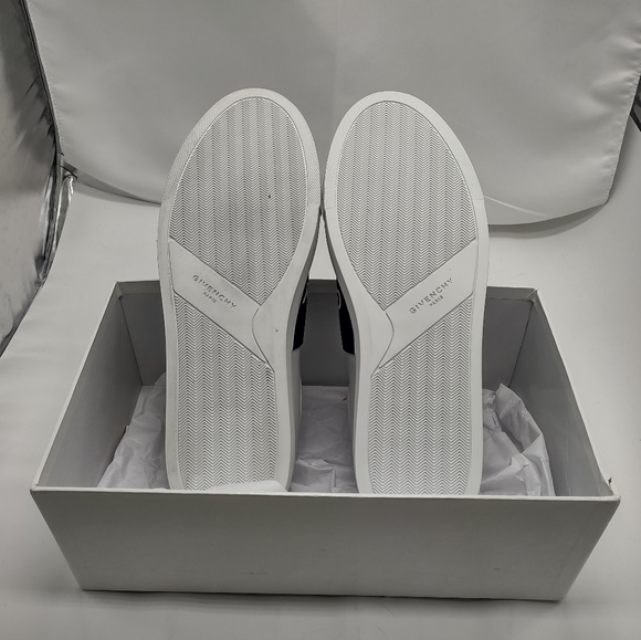 Givenchy Men's Urban Street Sneakers w/Webbing, black/white - Size EU 45/12 - Picture 9 of 14